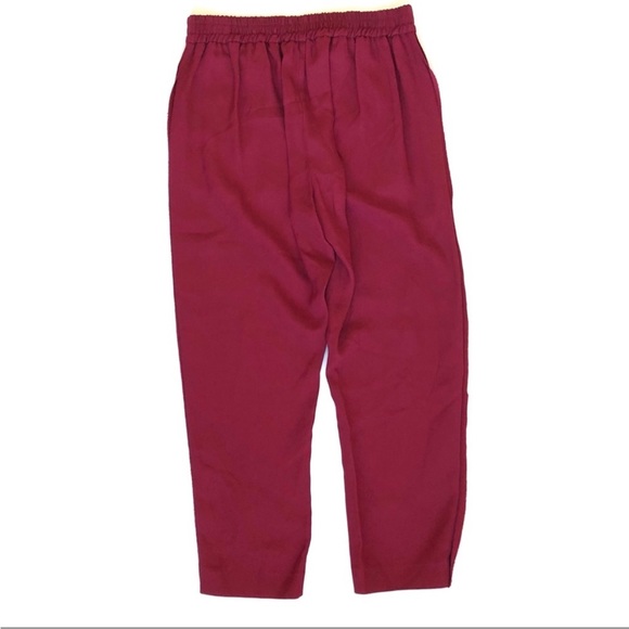 NWT Piazza Sempione Red Hilary Trousers With Back Elasticated Waistband - Picture 5 of 8